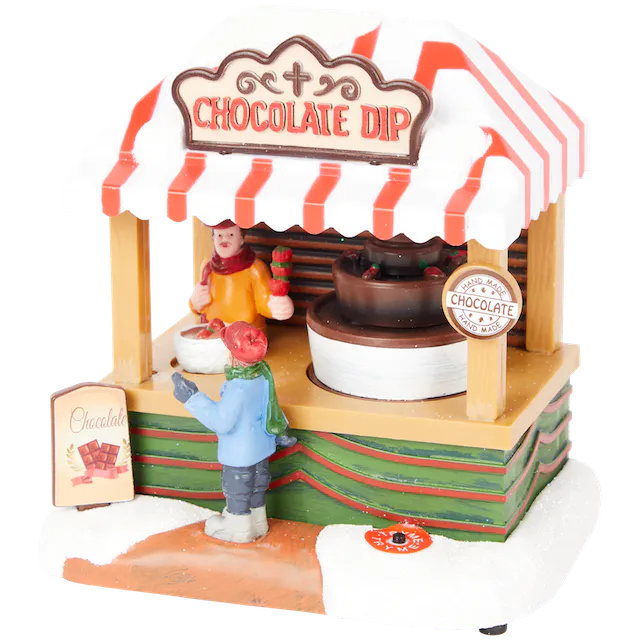 La Fontana di Cioccolato - Accessorio per Villaggio di Natale con Luci