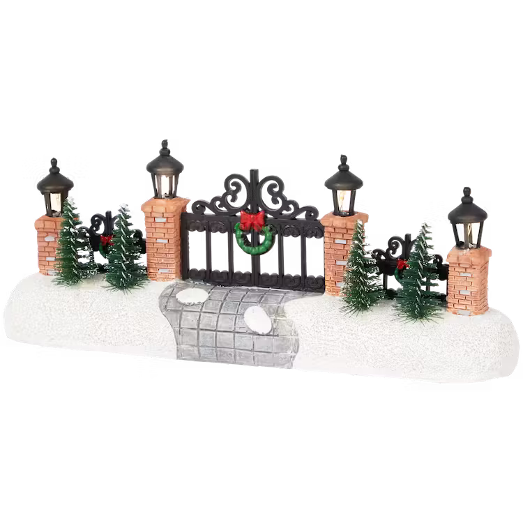 Il Cancello - Accessorio per Villaggio di Natale con Luci LED