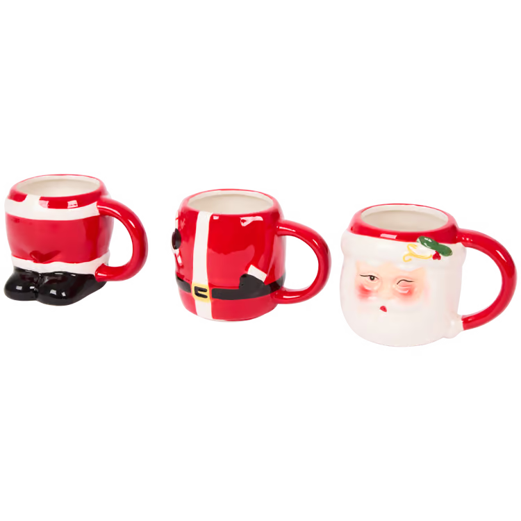 Set di Tazze impilabili - Babbo Natale