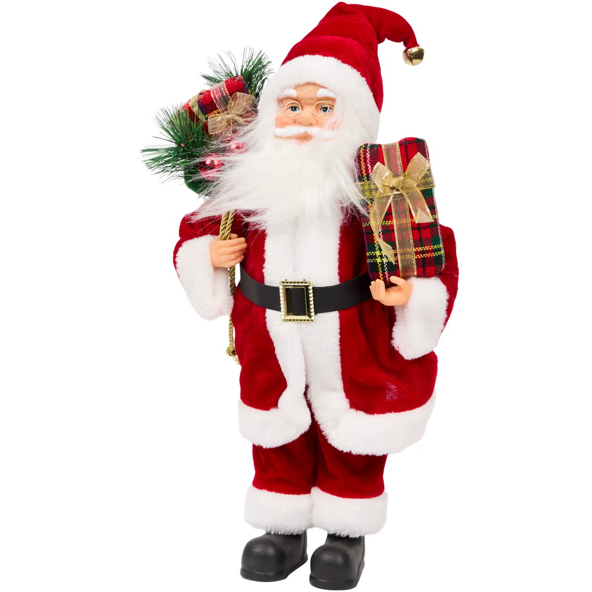 Babbo Natale con Regalo - Figura Natalizia Grande