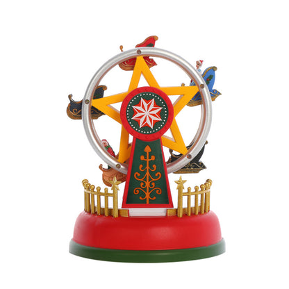 La Ruota Panoramica - Accessorio per Villaggio di Natale con Luci, Musica e Movimento