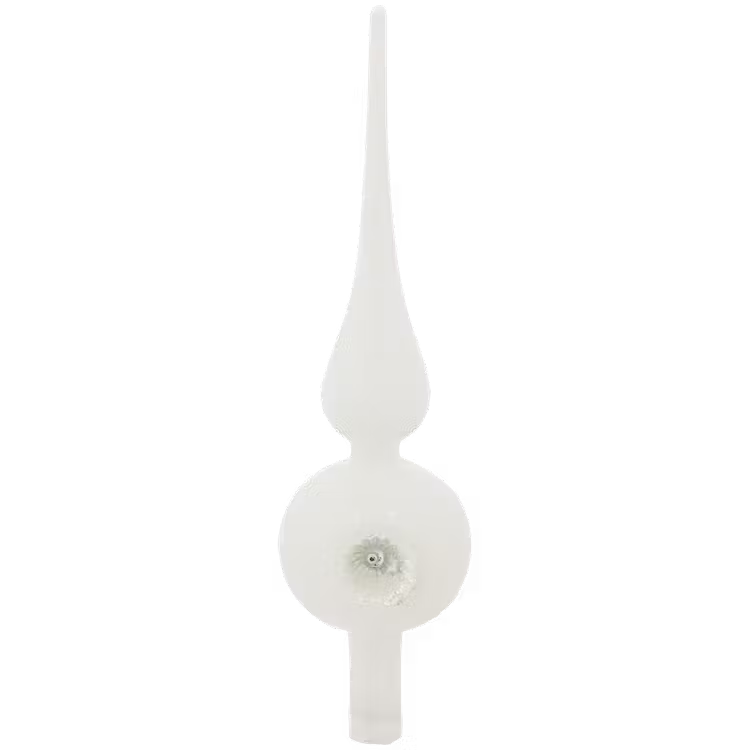 Puntale per Albero di Natale in Stile Vintage - Bianco
