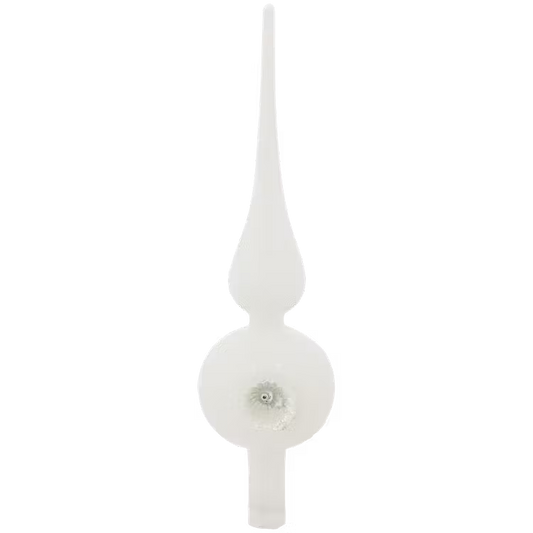Puntale per Albero di Natale in Stile Vintage - Bianco