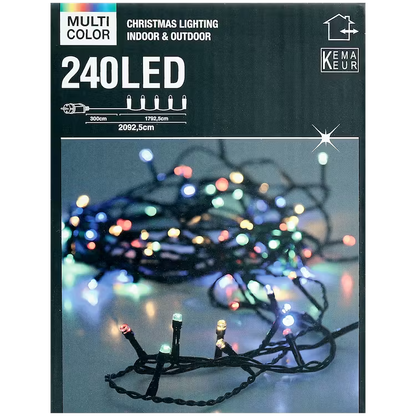 Luci Natalizie a LED - Catena da 240 Luci Multicolore