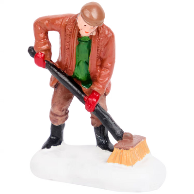 Spalatore di Neve - Personaggio per Villaggio Natalizio in miniatura