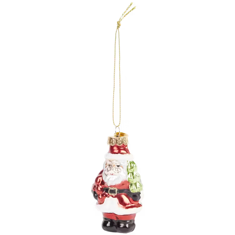 Babbo Natale - Addobbo Natalizio in Vetro