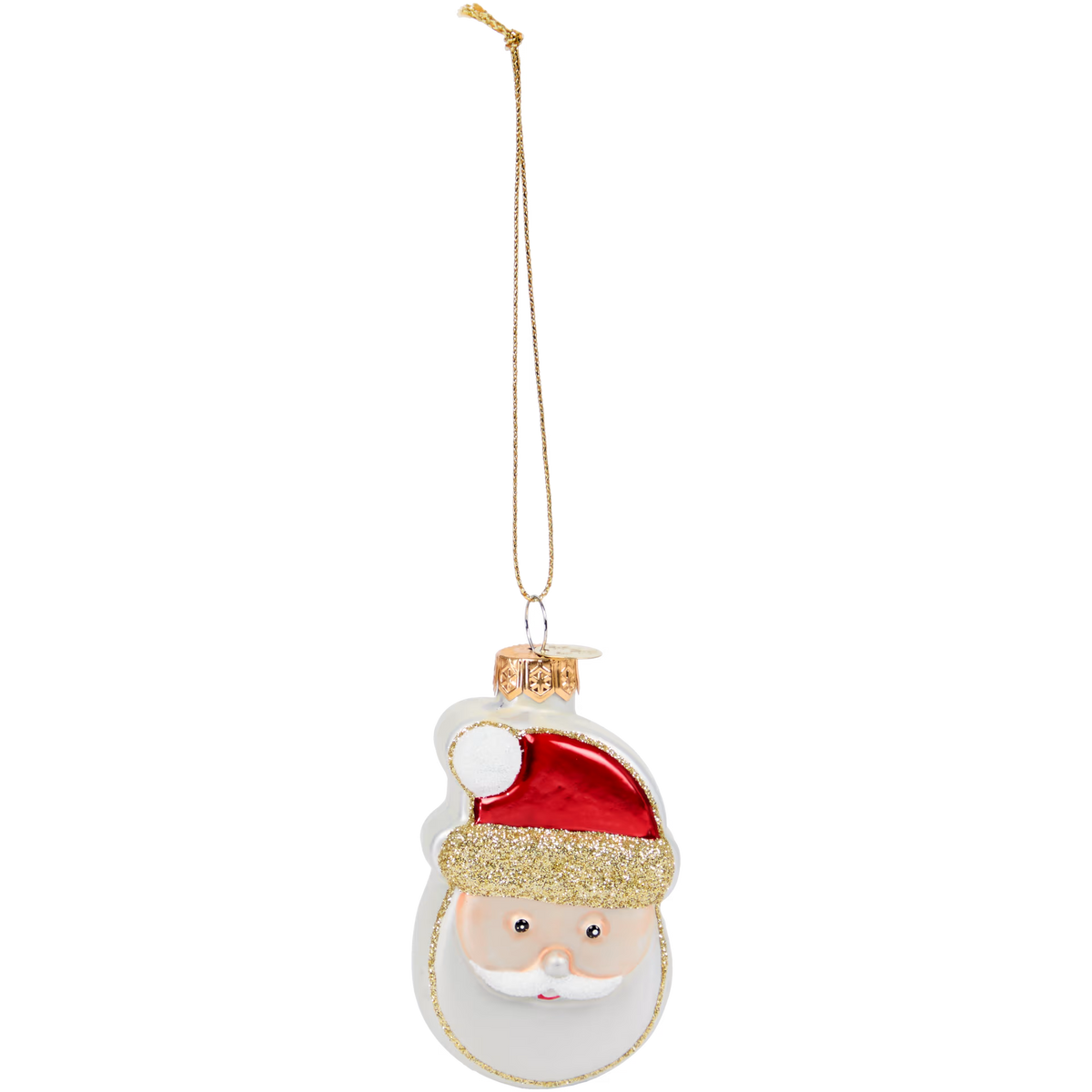 Babbo Natale Biscotto - Addobbo Natalizio in Vetro