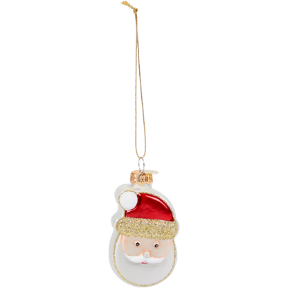 Babbo Natale Biscotto - Addobbo Natalizio in Vetro