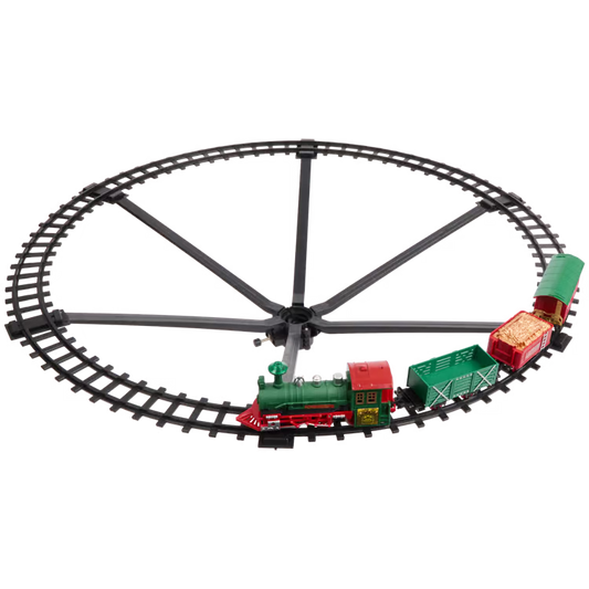 Set Trenino Natalizio con Supporto agganciabile all'Albero di Natale