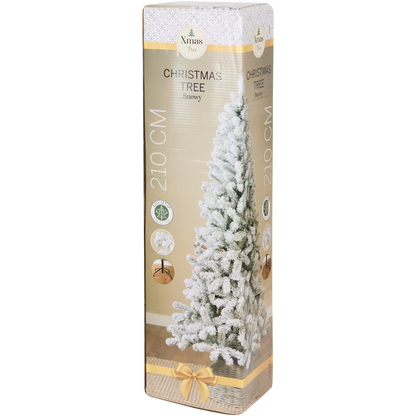 Albero di Natale innevato - 210 cm