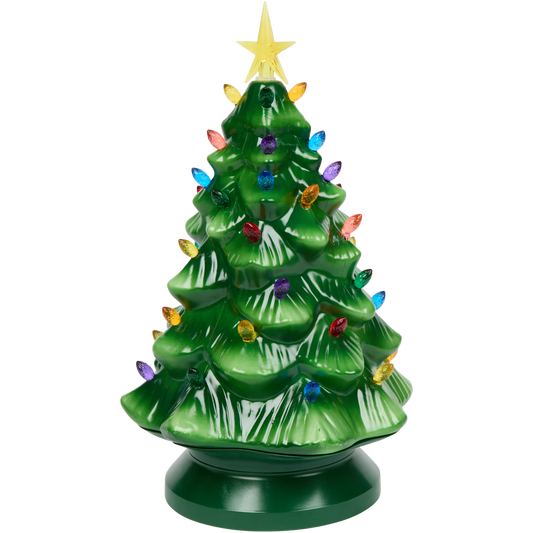 Albero di Natale Grande Luminoso - Stile Vintage