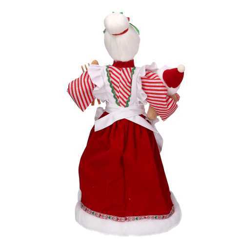 Mamma Natale con Orsacchiotto e Mestolo - Figura Natalizia