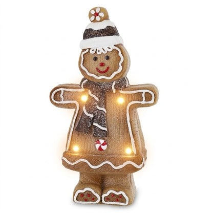 Omino di Pan di Zenzero - Figura Natalizia con luci LED