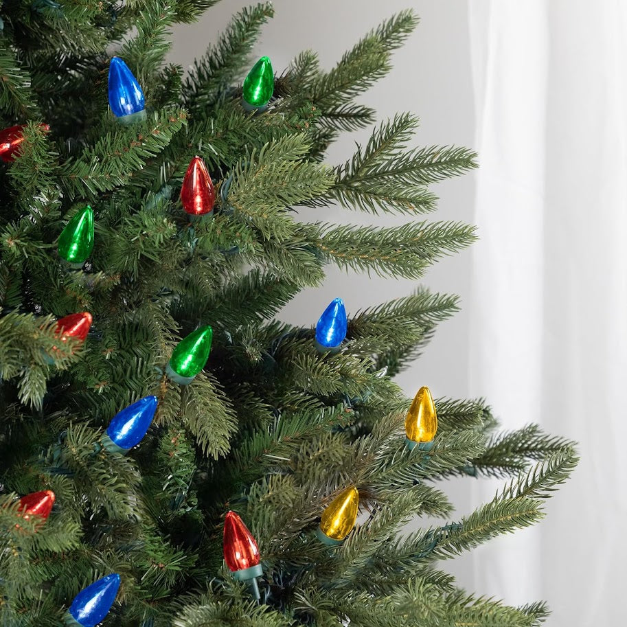Luci Natalizie a Bulbo in Stile Americano - Catena da 10 Multicolore