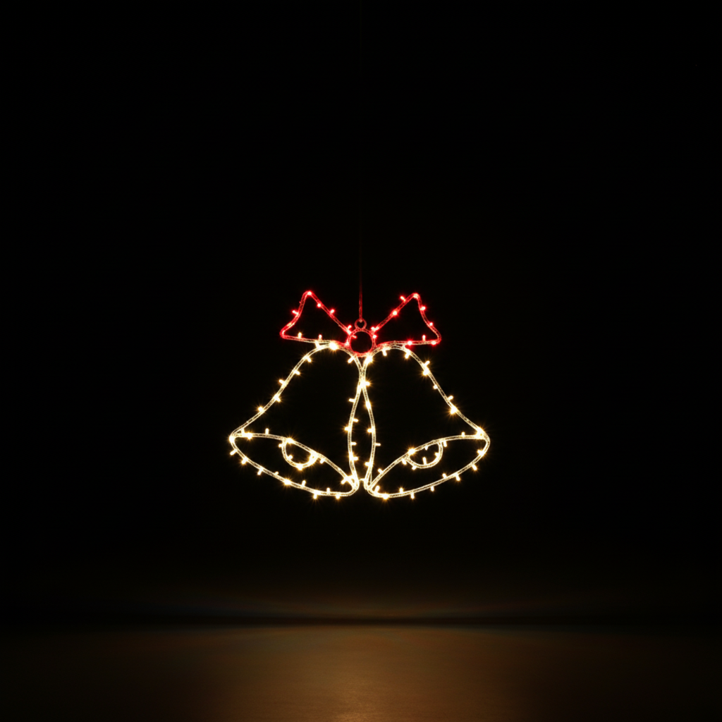 Sagoma Natalizia Luminosa Animata - Campane