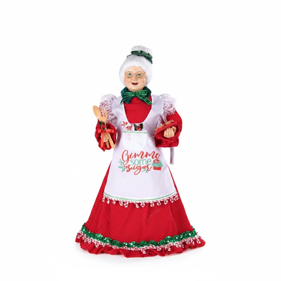 Mamma Natale con Grembiule - Figura Natalizia