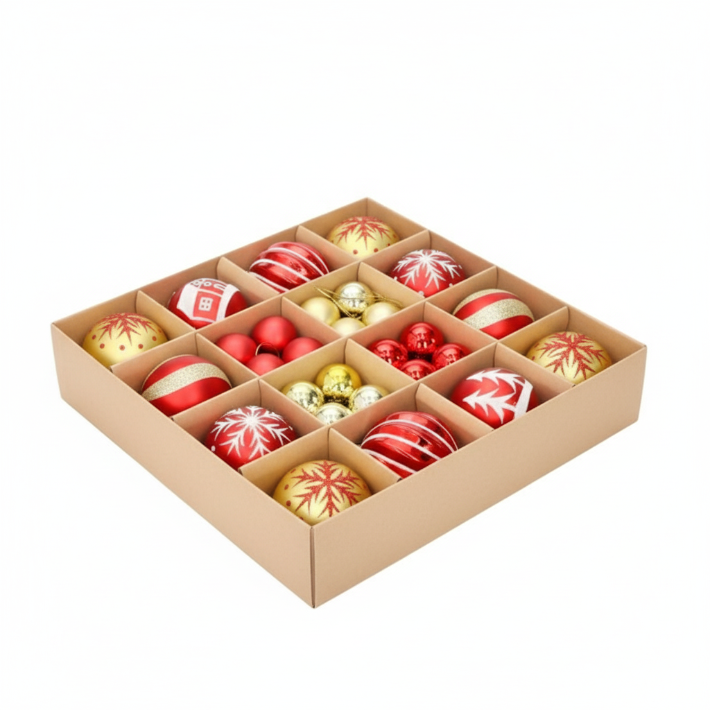 Palle per Albero di Natale - Set da 44 Pezzi